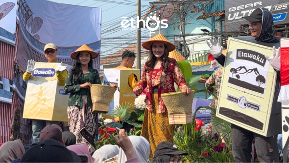 Ethos Meriahkan Karnaval Pembangunan Cilacap 2025 dengan Semangat Hijau dan Sehat